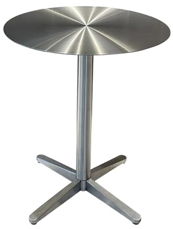 Preferspace Stehtisch mit Stabiler Edelstahl-Stange, rund, platzsparend, ideal for Esszimmer und Partys(50cm/19.7in)