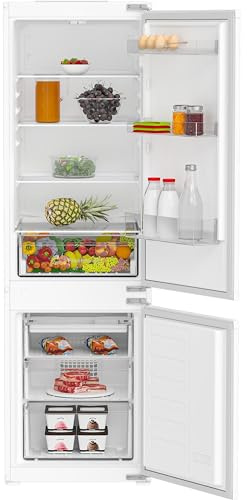 Indesit KINH 1271 B4UK 178cm 70/30 Integrated No Frost Fridge Freezer with Sliding Door Hinge - White - E Rated