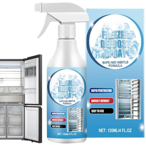 Frysspray 120 ml borttagning smälter is säker köksrengöring | Frysrengöring För Vinter, Kylskåp, Kontor, Förvaring, Fordon, Vindruta, Instrumentbräda, Interiör Och