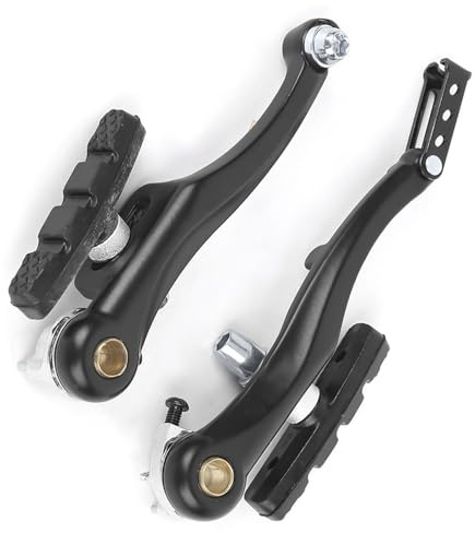 Dioche Front V Brake, 1 Paar / 2 Paar Mountainbike Fahrrad Aluminiumlegierung V Brake Set Front Hinten Schwarz (1 Paare)