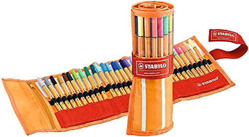 Stabilo® Fineliner point 88® - Rollerset, Etui mit 30 Stiften; Packungsinhalt: 30 Stifte