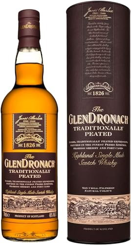 The GlenDronach TRADITIONALLY PEATED Highland Single Malt Scotch Whisky (1 x 0.7 l)