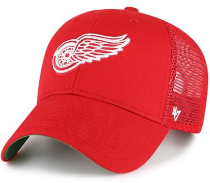 47 NHL Truckerkappe verstellbar gebogener Schirm Teamlogo Cap Eishockey Mesh Snapback