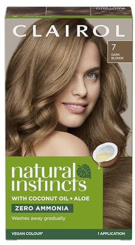 Clairol Natural Instincts Haarfarbe, semi-permanent, ohne Ammoniak, 7 Dunkelblond