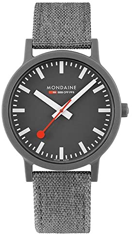 Mondaine Herren Analog Quarz Uhr mit Textil-Kork Armband MS1.41180.LH