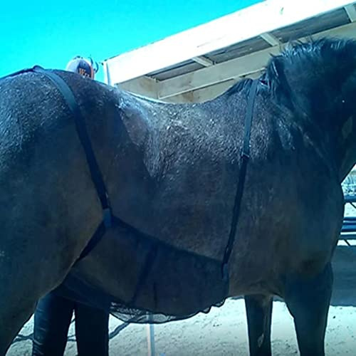 FASSME Vientre Hoja Mosca Caballo,Funda Protectora Abdomen Caballo | Ajustable Horse Abdomen Ventilated Guard Transpirable Bellyband Bellyband Adult Rug Mesh