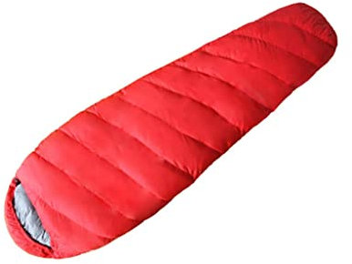 Hydrophober Daunenschlafsack mit leichtem 3-Jahreszeiten-Mumienbeutel für Männer und Frauen, konzipiert für Rucksacktouren