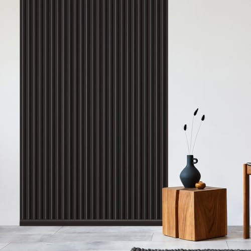 REESE Wandpaneele Eiche Dunkelbraun | Sockelleiste 230 cm | Deckenpaneele | Wandverkleidung | kein Bohren | MDF | Weimarer Profil