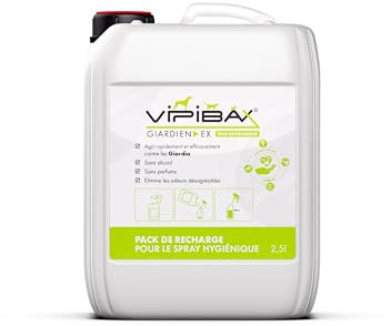 ViPiBaX Giardien EX - Pack DE Recharge pour Le Spray HYGIÉNIQUE 2,5l