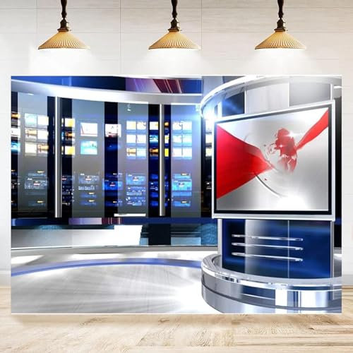 Fotografie Hintergrund tv-Sender Programm Studio Netzwerk bericht rundfunkraum Innenraum Video compere Shooting Banner 440x300CM