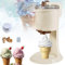Eismaschine für Zuhause, Eismaschine mit Kompressor und automatischer Softeismaschine 1L Eismaschine mit großer Kapazität für gefrorenen Joghurt, Sorbet, Rezepte