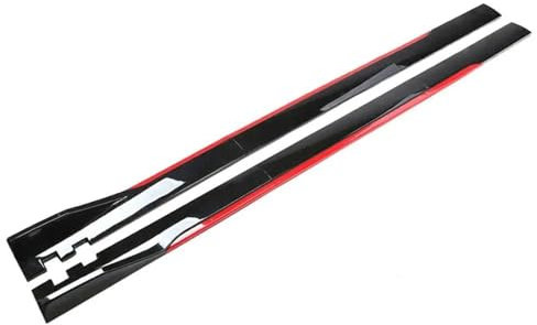 Seitenschweller 2M Auto Seite Rock Verlängerung Platte Lip Separator Stoßstange 2,18 M Universal Racing Seite Spoiler Seitenrock Flügel Diffusor(2.2m-B)