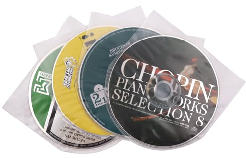 MayRecords Mini-LP-Innenhüllen aus antistatischem Kunststoff für CD- und DVD-Aufbewahrungsbinder, Disc-Aufbewahrung (150 Stück)