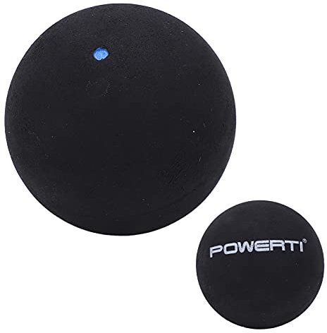 HELEVIA 37 Mm Single Dot Squashbälle Gummi-Squashschlägerbälle für Anfänger-Wettkampftraining (einzelner Blauer Punkt)