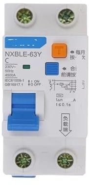 LTUNKHWP NXBLE-63Y 16A 63A 10mA 30mA 1P+N 230V Interruttore differenziale elettronico Interruttore differenziale Interruttore di Sicurezza(10mA 1P 1N,63A)