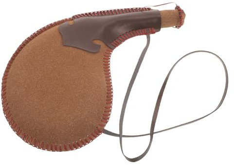 KOCKSHION Bolsa De Agua De Cuero Estilo Antiguo Cantimplora Portátil De Cuero Bolsa De Agua Para Excursiones Al Aire Uso Diario y Actividades De Camping