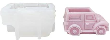Wdbild Molde de silicona para maceta, molde de silicona antiguo vintage para jarrón de coche, macetas para suculentas, soporte para bolígrafos, para hacer jarrones de hormigón de resina, herramienta
