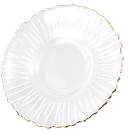 HOLIDYOYO Sottobicchiere Vetro con Accessorio per Tazze da Tè Design Chic e Compatto per Cerimonie Del Tè e Set da Decorativo