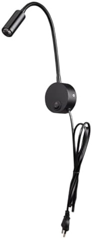 NUOBESTY Lampada LED da Parete Flessibile 2pezzi in Alluminio per Lettura Notturna e Camera da Letto con Montaggio su Testiera