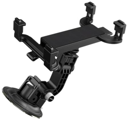 MUELODSIC Soporte para Tablet Giratorio con Ventosa para Coche Soporte para Navegación y PC Base Portátil Ligera y Fácil de Instalar