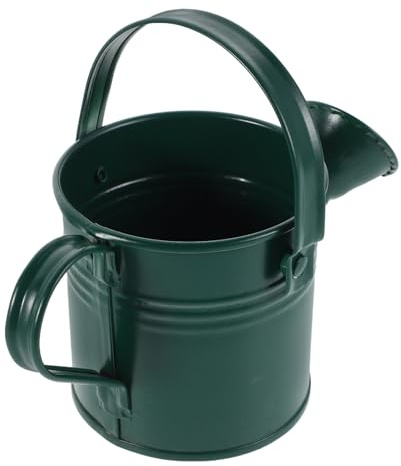 MAGICLULU Mini Arrosoir en Fer Galvanisé Poignée, Couleur Vert Militaire, Petite Bouilloire pour Arroser Plantes D’intérieur et Extérieur, Pot D’Eau pour Succulentes, Accessoire Jardinage,