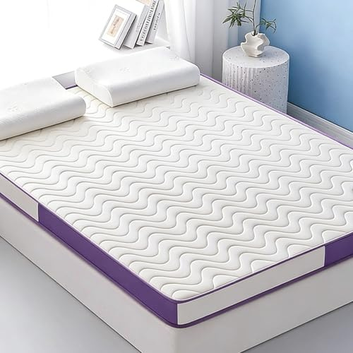 Peiaw Materasso in memory foam Premium a 5 zone di supporto con superficie traspirante a trapuntatura ondulata design ibrido adattamento morbido + supporto rinforzato(6cm,100x200cm)
