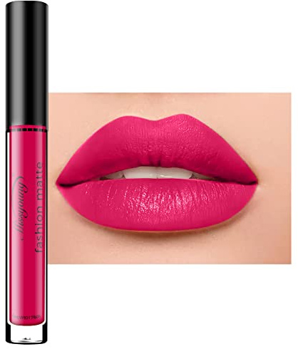 Allbestaye Langlebig Wasserdicht Flüssigkeit Matt Lippenstift Matte Lip Gloss Wasserfest Make-up Non-stick Cup