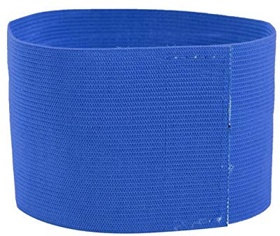 Outdoor Team Sports Captain's Armband, Groups Armbands Adjustable Soccer Player Bands(blue),football supplies