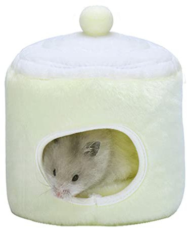 Liemuao Kleintiere Kuschelhöhle,Meerschweinchen-Bett,Haustierbett für Meerschweinchen Schlafhöhle,Hamster,Eichhörnchen,Chinchillas,kleine Kaninchen und andere Kleintiere (Hellgrün)