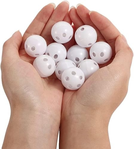 10Pcs White Rattle Balls Inserts Rattle Box Repair Doll Noise Maker Noise Maker Insert Rattle Kits for Animal Puppet Doll Baby Pet Kits，Baby Rattles Ball