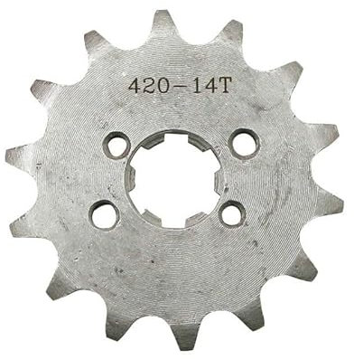 cyclingcolors pignone trasmissione catena moto ciclomotore compatibile con derbi senda 420 14 denti