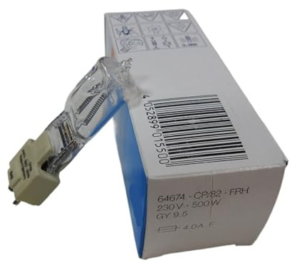 Daunin Chun 64674 CP/82 FRH 230V500W GY9.5 Halogen Bulb for Stage Film and Television