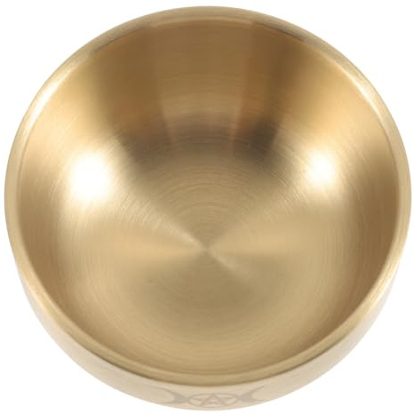 Amosfun 2 Pièces Bol de Pentagramme Sacrificiel avec Lune Ornement Dautel pour Décoration Temple Maison et Rituel