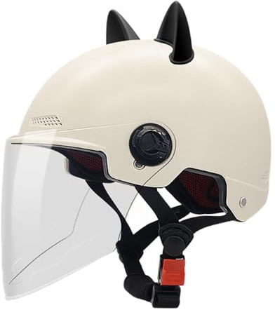 Casque de Scooter, Accessoires d'équitation réglables | Casque de Transport avec visière – pour Hommes et Femmes, vélo, Moto, vélo, Skateboard, Scooter