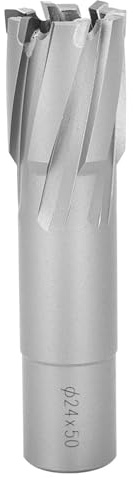 Foret de carottage à noyau creux, fraise annulaire en acier rapide 24x50mm pour la coupe du métal, acier inoxydable, plaque de cuivre, plaque d'acier, plaque d'aluminium, argent