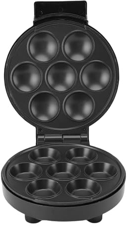 LUCKDANO Machine à Cake Pop Maker électrique Double Face Chauffage Puissant Cupcake Donut Baker pour Les Cuisines à Domicile Les Réunions de Famille Construction en Métal (Prise UE 220 V)