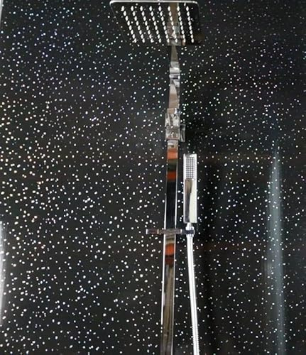 6 x Black Sparkle Ceiling Panels 5mm x 250mm x 2700mm Easy to Install Waterproof Bathroom Wall Panels