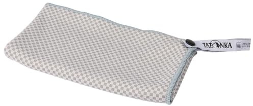 Tatonka Reisehandtuch Travel Towel Bamboo L (80x160 cm) - Bambus-Handtuch - ultraleicht, extrem saugfähig, schnelltrocknend, antibakteriell und geruchsneutralisierend - inklusive Packbeutel (grey)