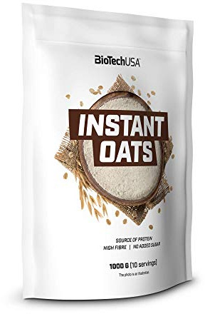 BioTechUSA Instant Oats Haferbrei, pflanzliche Eiweißquelle, reich an Ballaststoffen, 1000g, geschmacksneutral