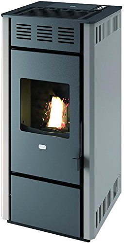 Pelletskamin PUNTO FIOCO modell MARTINA 11,5 kW (röd)