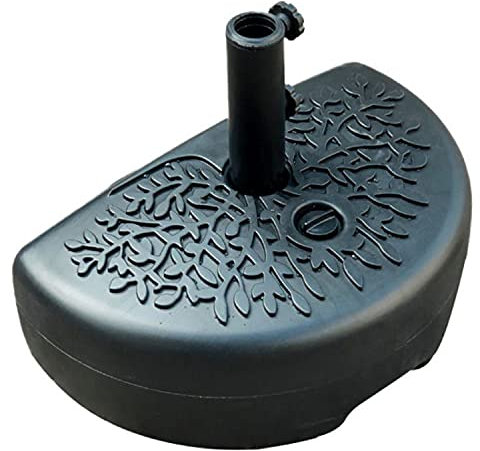 Base De Parasol 18kg-22kg, Base De Parasol Resistente, Base para Jardín Terraza Balcón Media Sombrilla, Negro