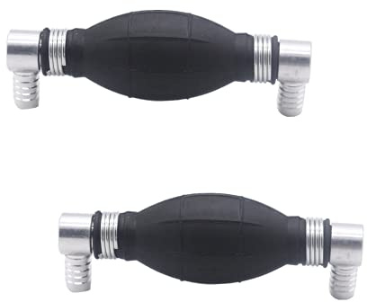 TAKPART 2 Stück 12mm Universal Handpumpe Umfüllpumpe Notpumpe Rechter Winkel Absaugpumpe Kraftstoffpumpe für Flüssigkeiten Benzin Diesel