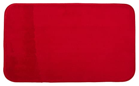 Gözze - Premium Rutschfester Badteppich, RIO, 100% Microfaser, 60 x 100 cm - Rot