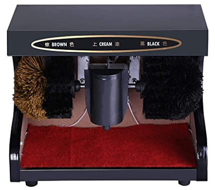Cireuse à chaussures Cireuse à chaussures électrique avec sonde de détection automatique Cireuse à chaussures électrique Portable électrique pour sacs en cuir Entretien des sièges de voiture (Noir) (
