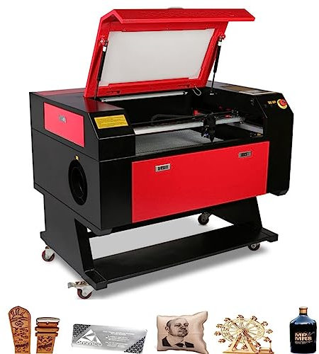 80W Laser Graviermaschine CO2 Präzision Lasergraviermaschine CO2 700mmx500mm Lasergraviermaschine CO2 Lasergravur Maschine für Holz und Papier,Leder,Kompatibel mit Lightburn/RDworks Software