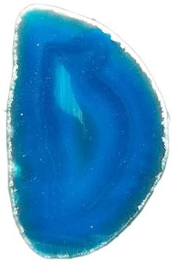 50–80 mm unregelmäßige natürliche Onyx-Achat-Geodenscheibe mit Loch, Reiki-Heil-Chakra-Stein für Heimdekoration, Suche nach Mineralgeschenken, Blau, 50–80 mm