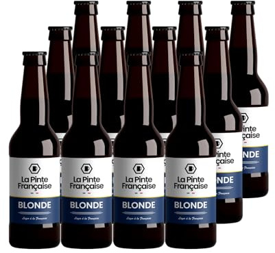 Bière La Pinte Française Pack 12 Bouteilles 33cl (Lager - Blonde)