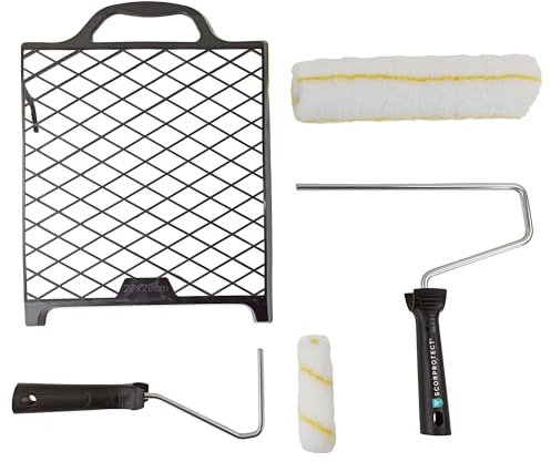 Scorprotect® Streich-Set 5-teilig mit Farbwalze, Bügel und Abstreifgitter