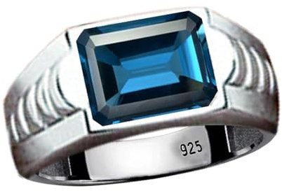 Gems Vibes Ring aus 925er Sterlingsilber, Geburtssteinring für Frauen