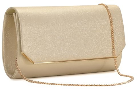 UBaymax Glitzer Clutch Damen,Pailletten Abendtasche mit Kette,Elegante Handtasche